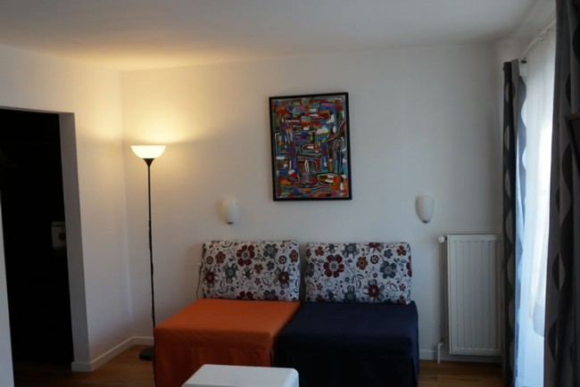 Couch in der Junior-Suite Silbermond