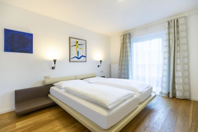 Schlafzimmer in der Suite